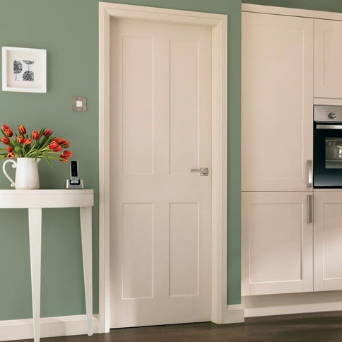 TDC Burford 4 Panel Smooth Moulded Door