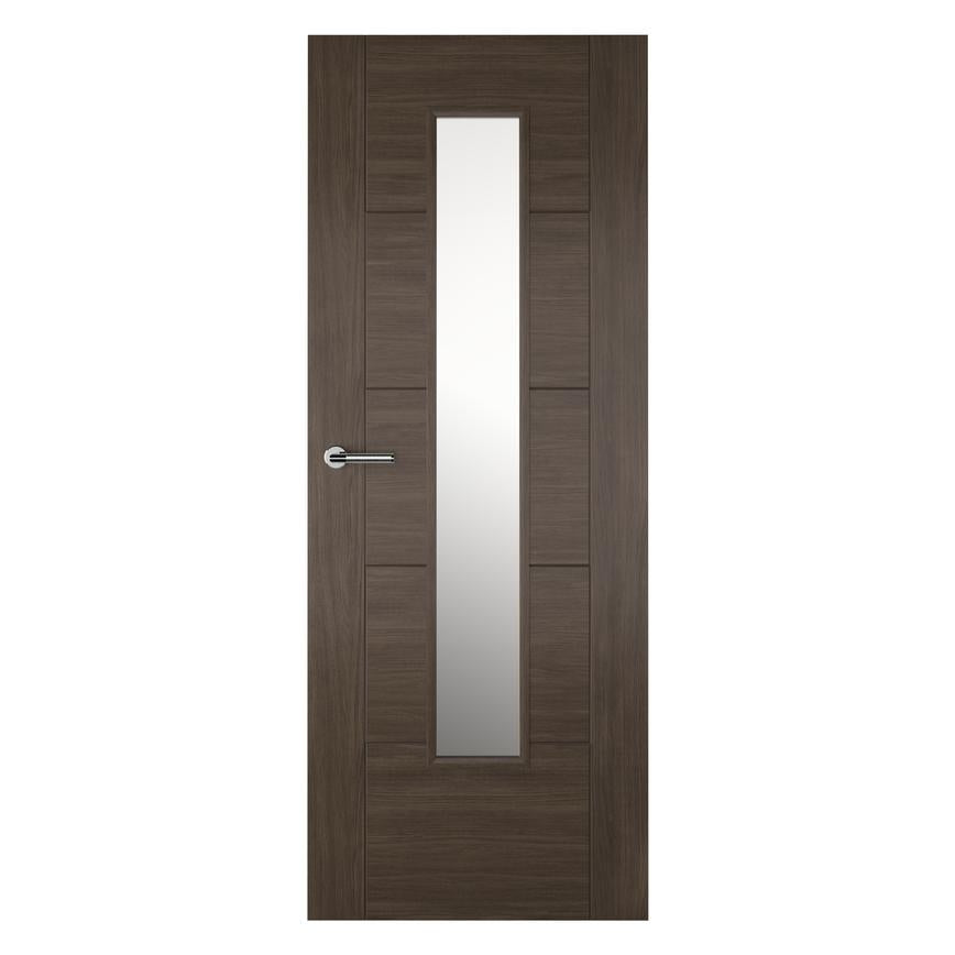 TDC Daytona Laminate Walnut Glazed Door