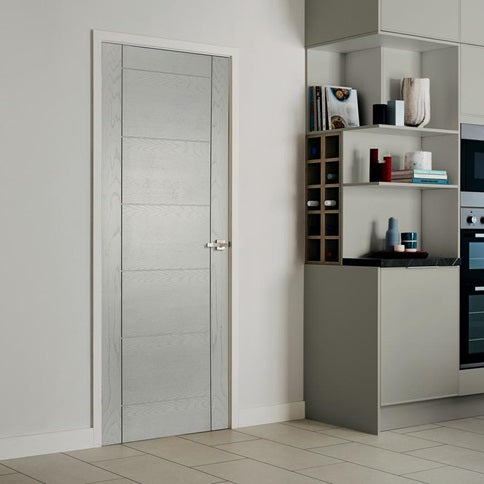 TDC Linear Grey Laminate Door