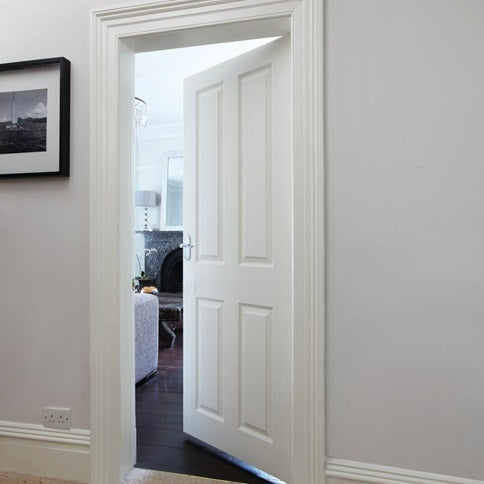 TDC Thruxton Grained 4 Panel Moulded Door