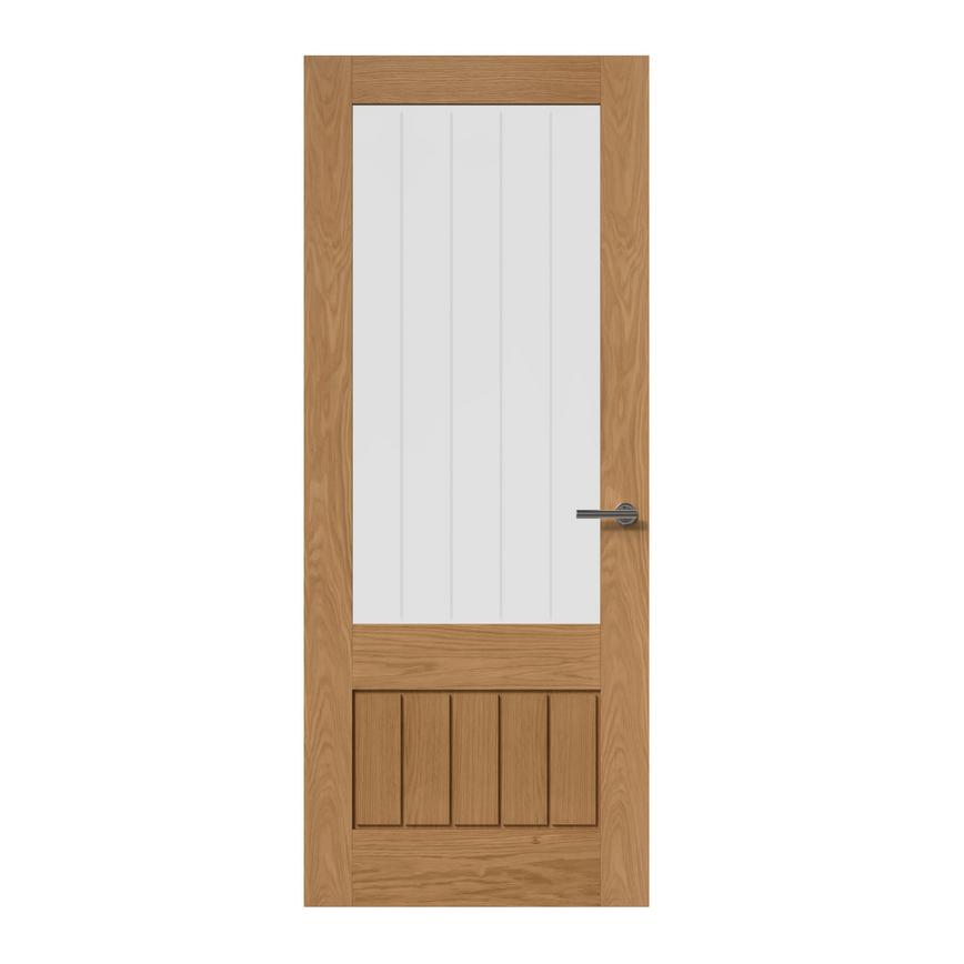 Manor Oak Glazed Door