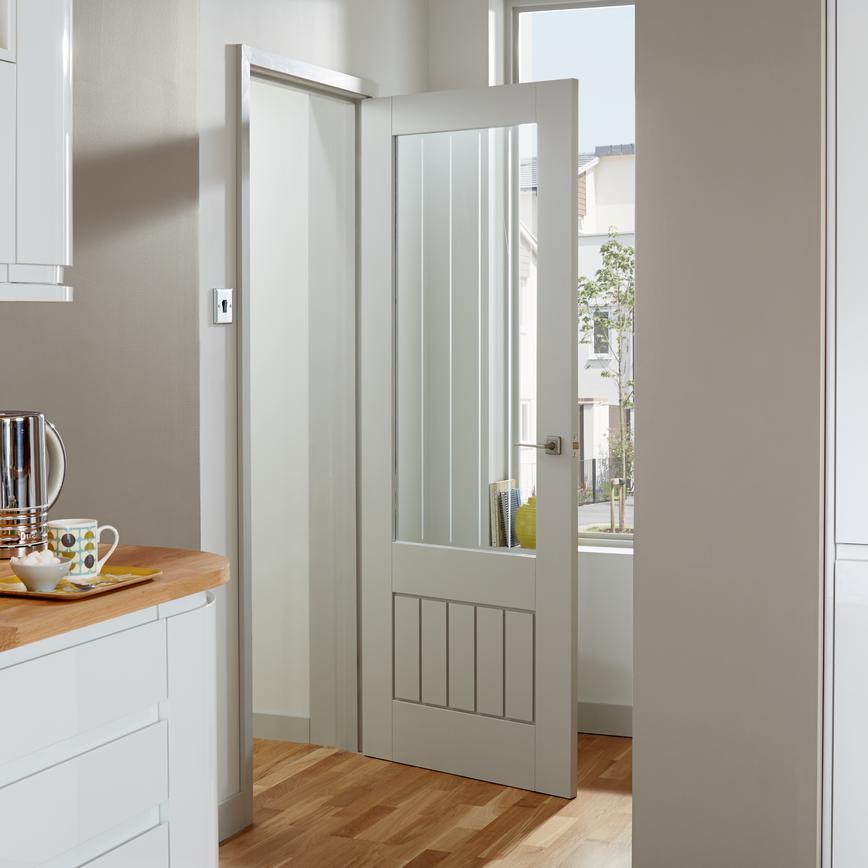 Manor Solid Primed Glazed Door