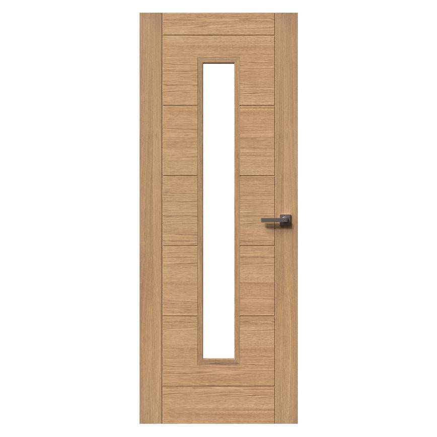 TDC Linear Oak Glazed Door The Door CompanyUK Ltd