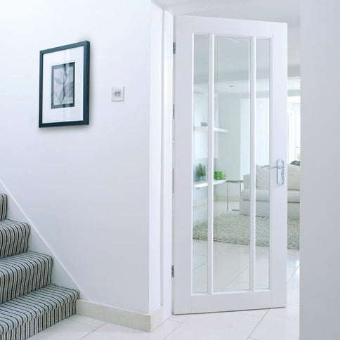 TDC Wilton Solid Primed Glazed Door