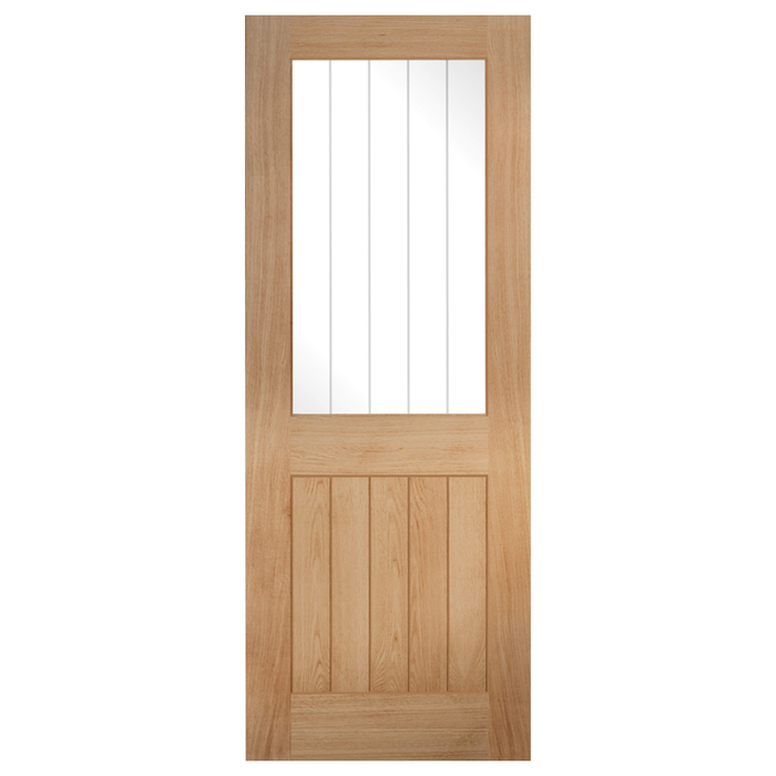 Delamere Glazed Oak Door Pre-finished