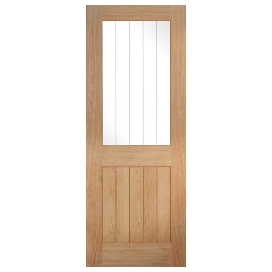Delamere Glazed Oak Door Pre-finished