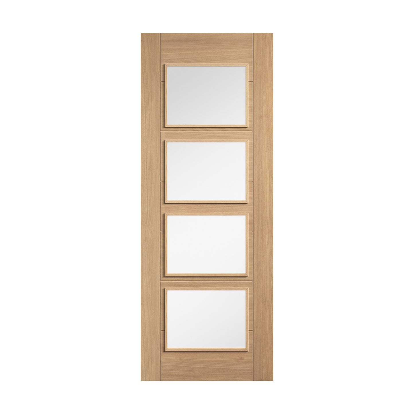 Oak Carini 4 Light Glazed Pre-Finished Door