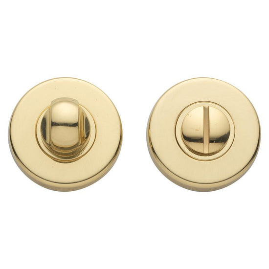 Bathroom Thumb Turn Lock - Polished Brass
