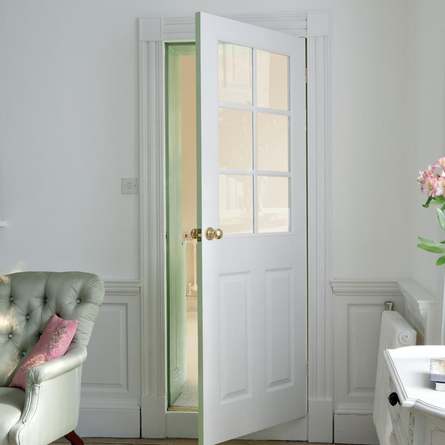 TDC Colonial Grained Moulded Glazed Door