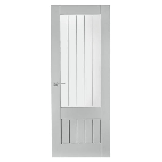 TDC Dordogne Solid Primed Glazed Door