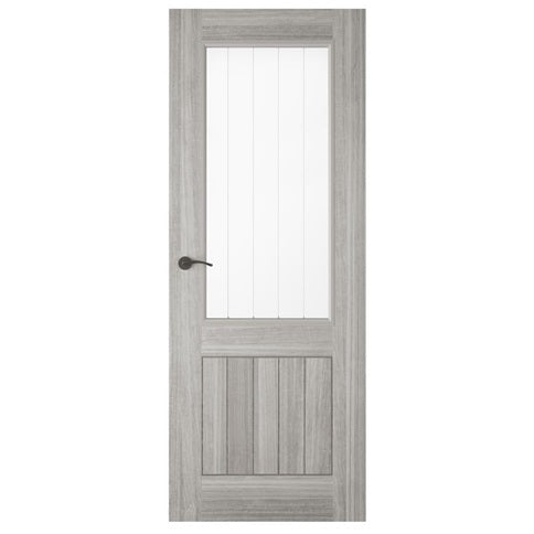 TDC Holdenby Grey Laminate Glazed Door