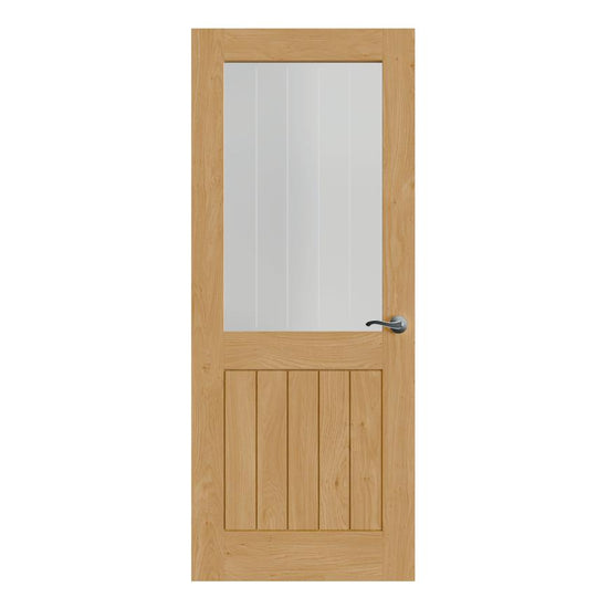 TDC Holdenby Oak Glazed Door