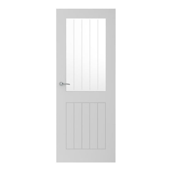 TDC Holdenby Solid Primed Glazed Door