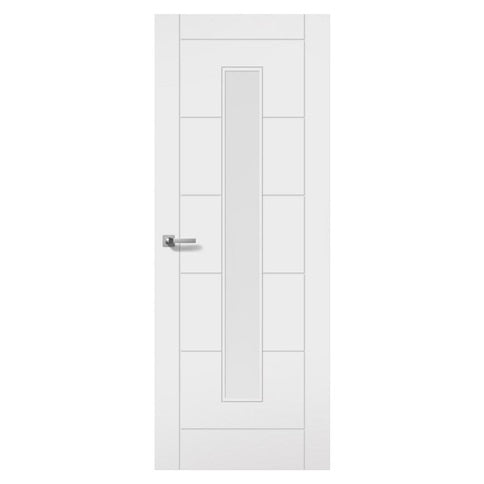 TDC Linear Solid Primed Glazed Door